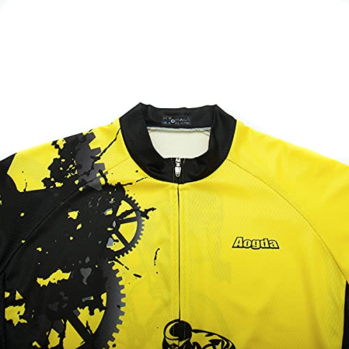 Aogda Cycling Vest For Men Bike Jerseys Team Biking Sleeveless Tops Clothing（Large） #TOP2