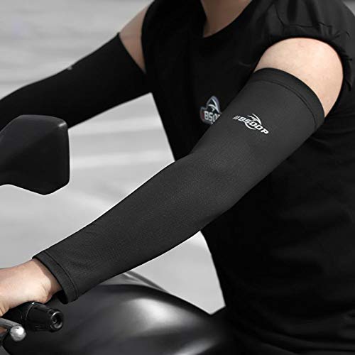 Romacci Mangas de ciclismo para motocicleta com manga externa para ciclismo e proteção solar contra