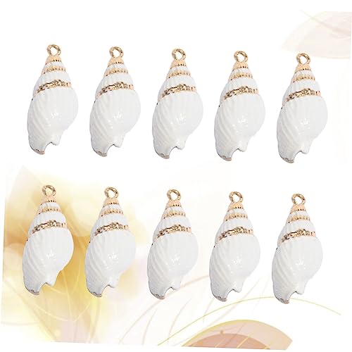 Concha con borde dorado para crear collares de regalo únicos 4