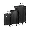 SwissGear 6297 Hardside Expandable Luggage with Spinner Wheels, Black, 3-Piece Set (18/23/27)
