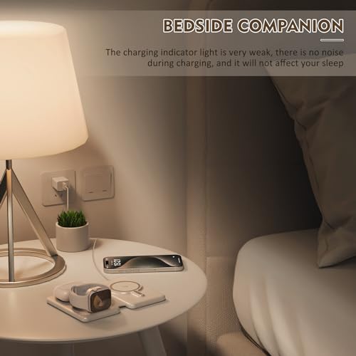 Knild G910 Magnetic Wireless Charger For Iphone: 3 In 1 Travel Charging Station For Apple Devices For Iphone 16 15 14 13 12 Pro Max Plus - Foldable Charging Pad thumb #6