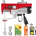 VEVOR Electric Hoist, 2200 lbs 120V Electric Winch with 328 ft Wireless & 14 ft Wired Remote Control, 40 ft Single Cable Lifting Height, Single/Double Slings, Lift Hoist for Garage Warehouse Factory
