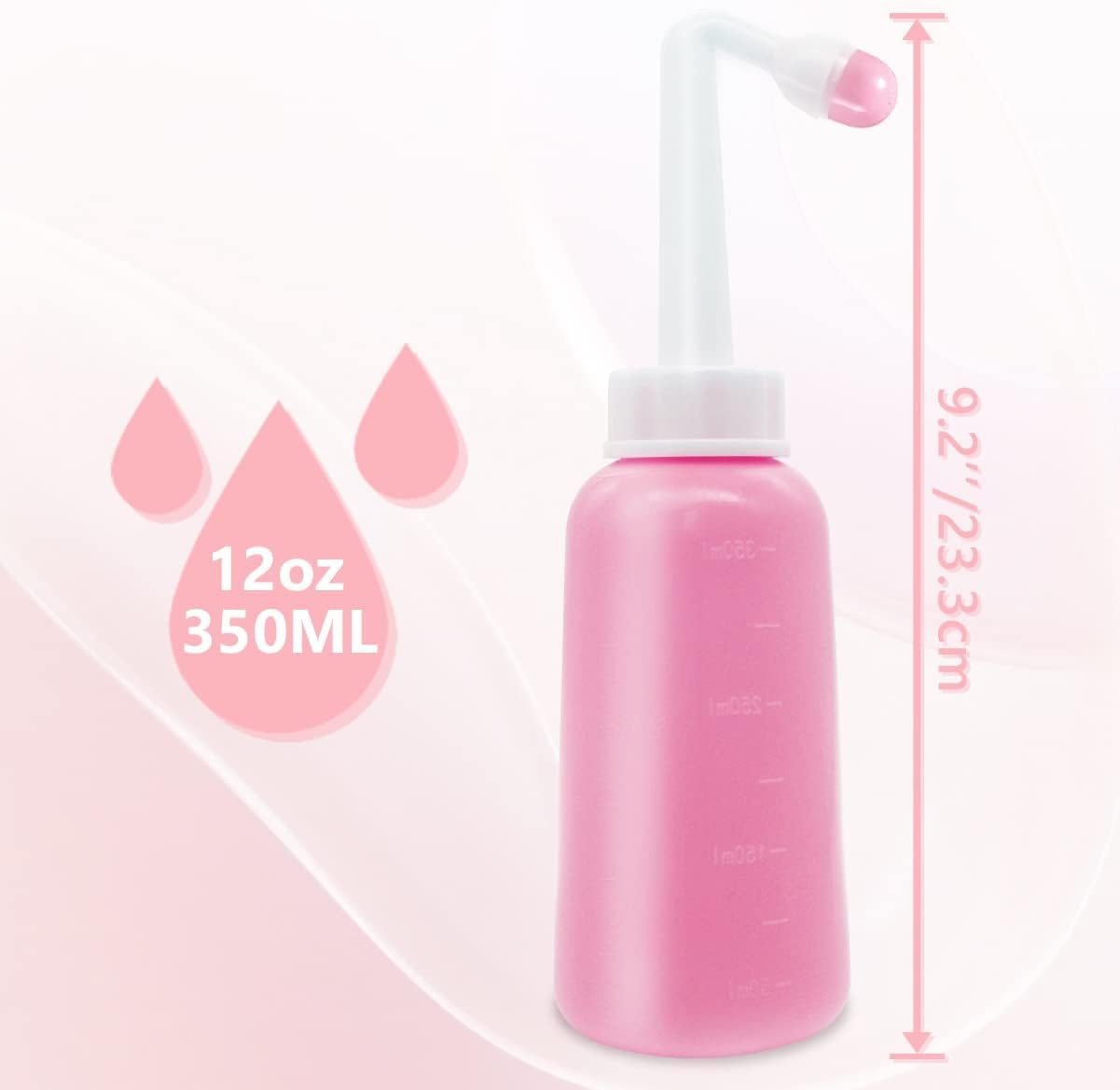 Po Dusche Intimhygiene – 350ml Tragbares Bidet für Wochenbett & Krankenhaus | Peri-Flasche mit Wasserdichter Aufbewahrungstaschen
