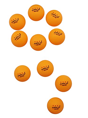 Mapol 60 Counts 3-Star Orange 40+ Premium Training Ping Pong Balls Advanced Practice Table Tennis Ball #TOP7