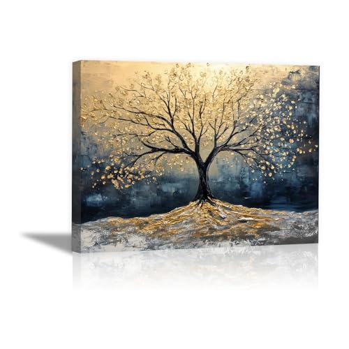 Tenture Murale Arbre de la Vie paysage d'arbre abstrait moderne peinture salon
