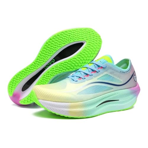 Image of Carbon Plate Marathon Running Racing Shoes Men Stable Support Shock-Relief Ultra-Light TPU Outsole Rebound Sneakers