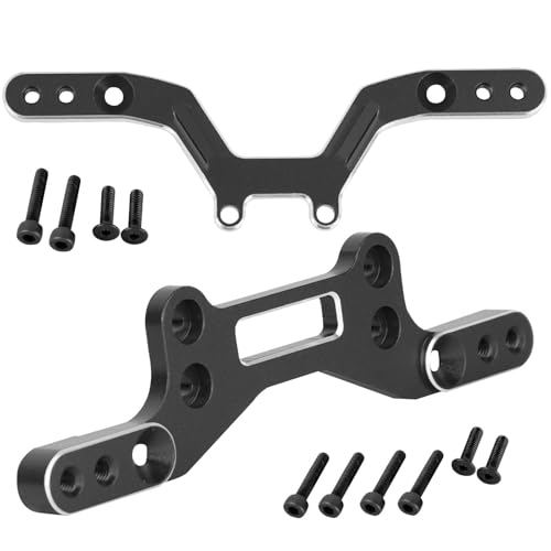 Plaques d'amortisseur avant arrière Typhon Grom 1/18 tour alu RC pour montage saut