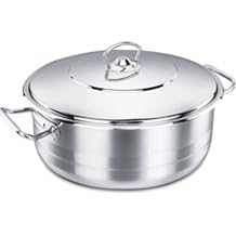 فرن Korkmaz الهولندي من الفولاذ المقاوم للصدأ مغطى 5.75qt