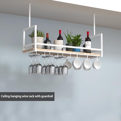 Support de verre à vin suspendu étagère de rangement flottante 80cm
