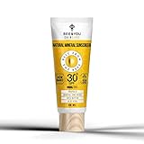 BEE&YOU Natürliche Sonnencreme 30 Spf,Natürlichste Sonnenschutz Formel,Mineralische Zinkoxid,Sheabutter,Jojobaöl,Aloe Vera,Für Pflege,Mineralische Sonnen & Gesichtscreme,Schutz Vor Uv Strahlen