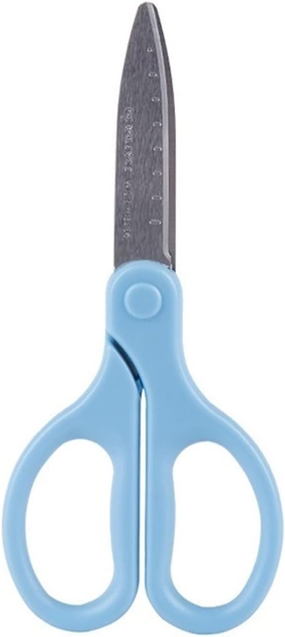 INLIMA Gardening Scissors Scissor Pink Blue Color Scale Steel Safe Scissors Cutter Home (Color : Blue)