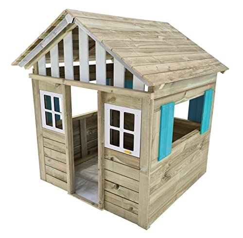 Casita de Madera Homologada para Uso Público Azul