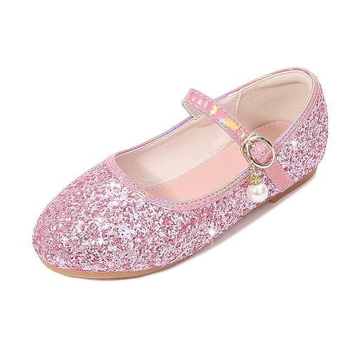 Toddler Flower Girl Dress Shoes Rhinstones Mary Jane Ballet Flats Party Wedding Toddler Little Kid Princess Shoes2