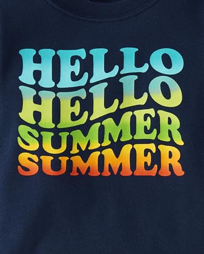 The Children's Place Baby Boys' and Toddler Sleeve Top and Shorts Snug Fit 100% Cotton 2 Piece Pajama Set2