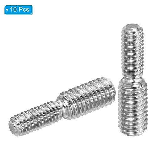 PATIKIL M6x15mm to M8x15mm Double End Threaded Stud Screw Bolt - Image 3