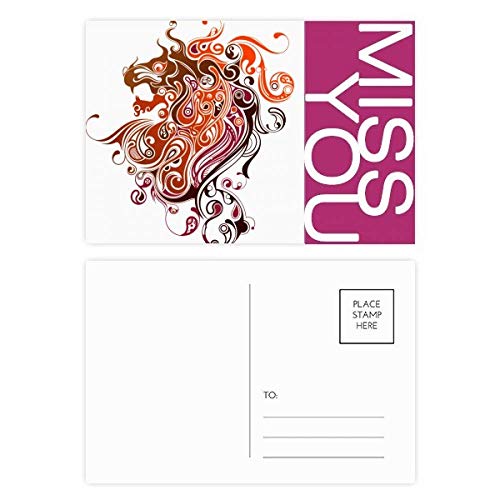 Cartes postales dragon colorées en lot de 20 pour toutes vos correspondances