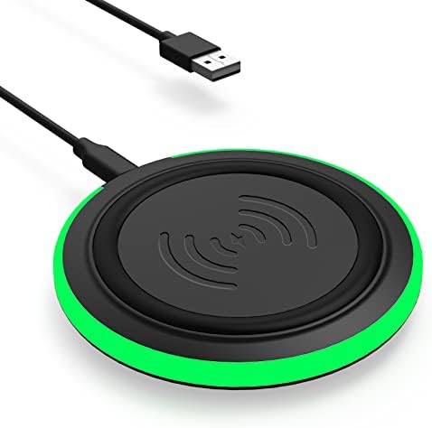 Wireless Charger 15W Max Fast Wireless Charging Pad Qi-Certified PowerWave Pad with iPhone 13/13Pro/13 Pro Max/12Pro/12Pro Max/11/SE 2020,Samsung Galaxy S21/S20/Note 10/S10,AirPods Pro(No AC Adapter)