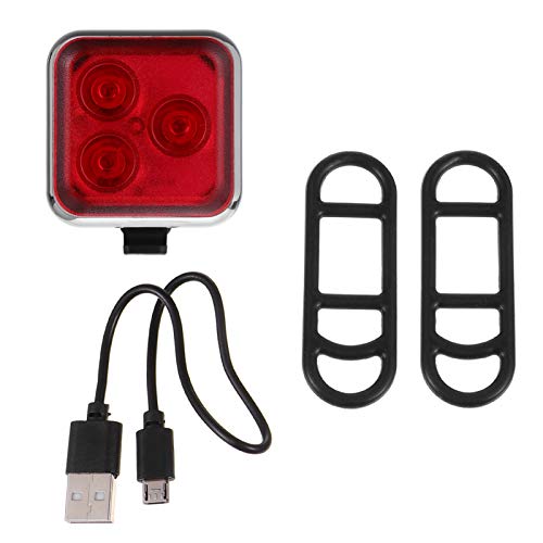 ibasenice 1 Set Bicycle Light Rechargeable Cycling Front Cycle Lights Tail Waterproof Taillights Bike Bike Accessories Abs Red