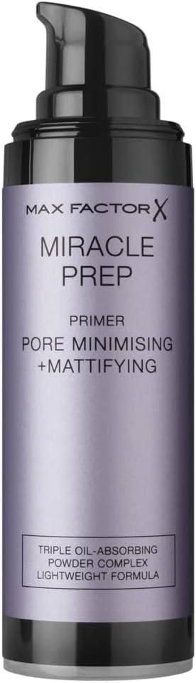 MAX FACTOR 99240012252 Beauty Care Miracle Prep Mattifying & Pore Minimising Primer for adults, ideal for daily beauty and care