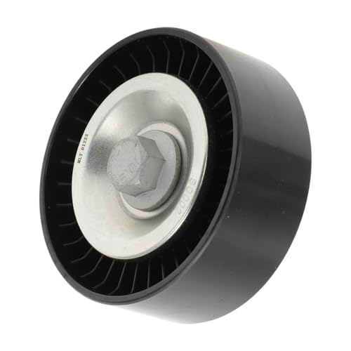 Motoforti Drive Belt Idler Pulley for Vauxhall for Astra 2004-2009 Serpentine Tensioner Pulley Idler with Bolt Washer No.55186195 Plastic Black 1 Pcs