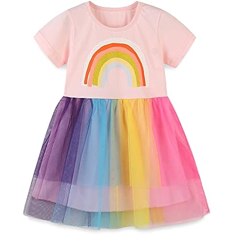Colobe Unicorn Princess Summer Dress for Kids Cover