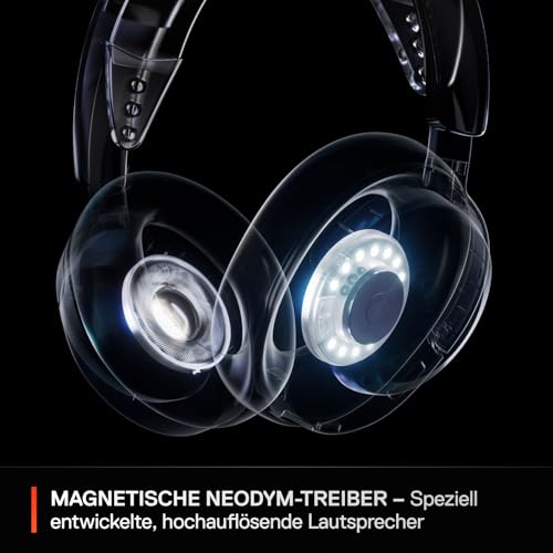 SteelSeries Arctis Nova 3P Wireless - PS5 Headset & PC Gaming Headset – App-Steuerung – 40 Std. Akku – Neodym-Magnet-Treiber – 2… – Ansicht 6