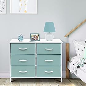 Sorbus Dresser with 6 Drawers - Furniture Storage Tower Unit for Bedroom, Hallway, Closet, Office Organization - Steel… 41Gf0zlkI9S. SS280