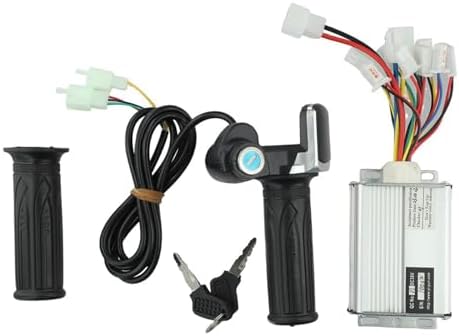 E-Bike Throttle Grip, Brushed Motor Controller Throttle Grip, Electric Scooter Handlebar Component 24V 36V 48V-250W 350W 500W 1000W