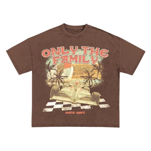 Lil Durk OTF Racing Tee, Brown, Medium