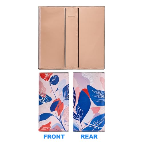 CASMONAL Premium Leather Checkbook Cover for Men and Women Checkbook Holder Wallet RFID Blocking - Thumbnail 3