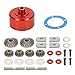 RCAWD Alloy Diff Case with Metal Diff Gear Set Diff Gasket for Arrma Felony Mojave Kraton Typhon 6S BLX Upgrade Parts