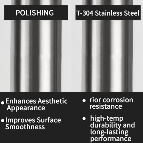 5 Inch Exhaust Pipe Stainless Steel Exhaust Tubing,Tailpipe 5"OD to 5"ID Length 30" Straight Exhaust, Universal Connector Adapter Tubo by ZJXDZY - Image 3