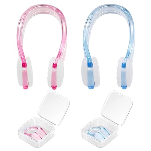 EKKONG Clip per naso nuoto, 2 mollette per naso in