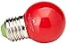 Laes sphérique ampoule lED décorative E27, 9d-1 W, rouge, 45 x 72 mm