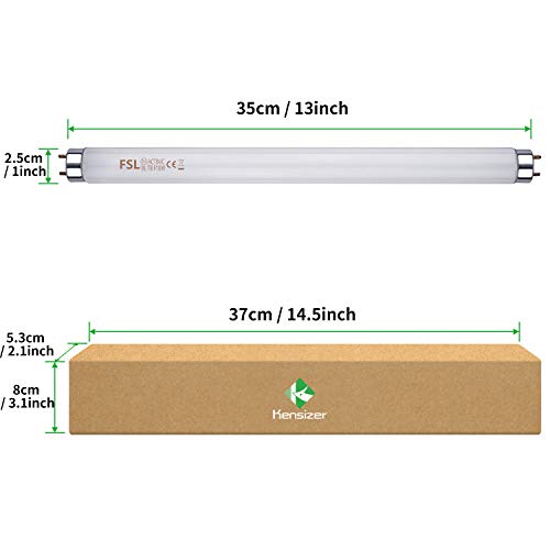 Kensizer 2-Pack 13'' Bug Zapper Light Tubes Replacement 10W Each For 20W Electronic Bug Zapper T8 Lamp Bulbs For Indoor Outdoor #TOP2
