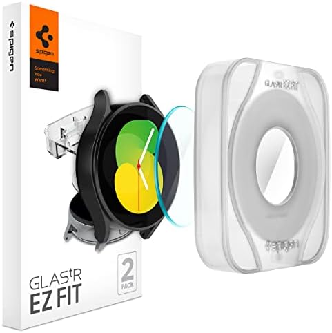 Spigen EZ Fit Tempered Glass Screen Protector for Samsung Galaxy Watch 5/4 (44mm) - 2 Pack