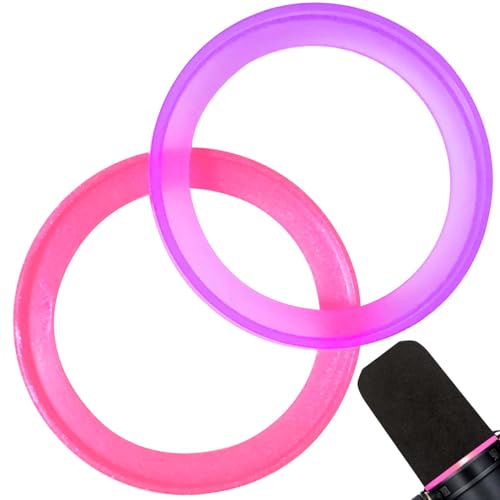 RhymKawa SM7b �J�o�[ �ێ������O�J���[ Shuer SM7B�p SM7dB �}�C�N�|�b�v�t�B���^�[�����p �J���[�E�C���h�X�N���[�� 2�p�b�N(�p�[�v���s���N)