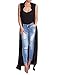 Pure Beauty Womens Sleeveless Soft Open Front Long Cover Ups Women Black Chiffon Maxi Cardigan (Large)