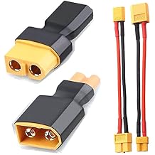 2 Pair XT30 to XT60 Plug Female Male Adapter Wireless Connector for RC FPV Drone Car Lipo NiMH Battery Charger ESC