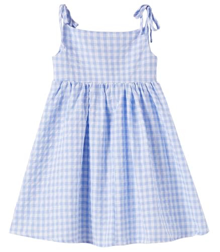 Niyage Toddler Dress Sleeveless Kids Casual Party Dresses Girls Cotton Tie Strap Bow Casual Boho Sundress2
