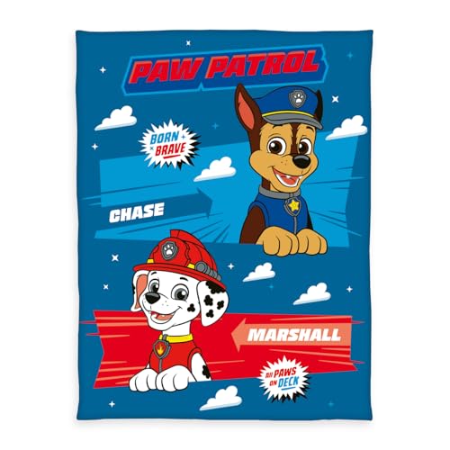 Herding Fleecedecke Paw Patrol, 130 x 170 cm, 100prozent Polyester