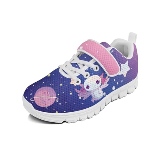 Yzaoxia Kids Running Shoes for Girls Walking Sneakers with Strap Slip On Footwear for School Gym Outdoor Size 11-Size 2.5