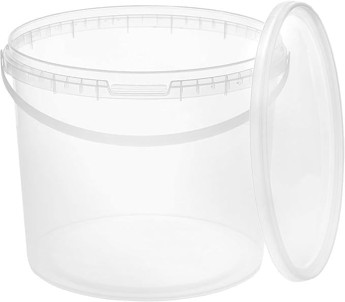 Pack de 2 seaux de stockage 12/24 litres avec couvercle Cornella en