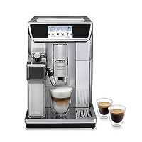 De'Longhi PrimaDonna Elite Experience ECAM 656.85.MS Kaffeevollautomat mit LatteCrema Milchsystem, Cappuccino, 4,3 Zoll Farbdisplay, App-Steuerung, Trinkschokoladenfunktion, Edelstahlfront, silber – Ansicht 1