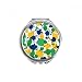Printing Brazil Cultural Element Hand Compact Mirror Round Portable Pocket Glass