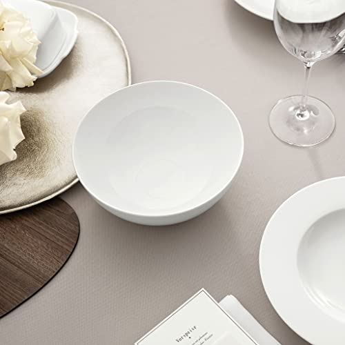 Villeroy & Boch - Royal Salatschüssel 21 cm Weiß, Spülmaschinenfest, Mikrowellensicher, Schüssel Keramik, Servierschüssel, Salatschale, Servierschale, Geschirr, Premium Bone Porzellan