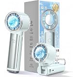 ハンディファン 冷却プレート付き 【2026業界革新モーター・超強力暴風・1秒瞬時-25℃級の急冷感】 扇風機 ハンディ 100段階風量 小型 手持ち・卓上兼用 6枚羽根 手持ち扇風機 強力 大風量 はんていふぁん 熱中症対策 LED残量表示 持ち運び便利 アウトドア 暑さ対策 通勤 通学 ギフト (2026夏新登場（パールレース))