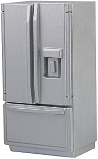 1:12 Dollhouse Miniature Furniture Fridge Refrigerator Silver