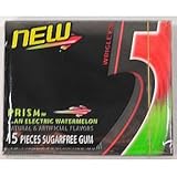 Wrigleys 5 Prism Watermelon Sugarfree Gum (case of 10)