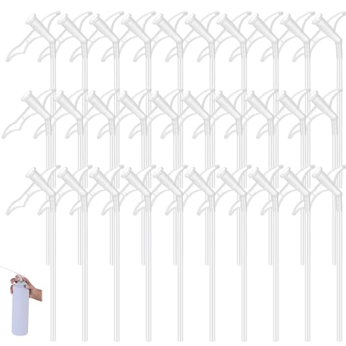30Pcs Spray Foam Nozzle Attractive Expanding Foam Nozzles Spray Foam Replacement Tube Great Stuff Nozzle for DIY Spraying as Shown Industrial Adhesives